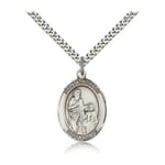 Sterling Silver St. Zachary Pendant w/ chain