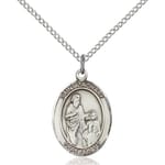Sterling Silver St. Zachary Pendant w/ Chain