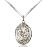 Sterling Silver St. Zita Pendant w/ Chain