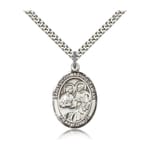 Sterling Silver Saints Cosmas & Damian Pendant w/ chain