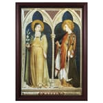 Sts. Clare and Elizabeth w/ Cherry Frame 
