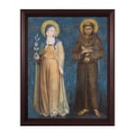 Sts. Francis and Clare w/ Cherry Frame