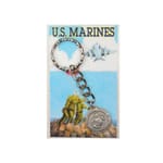 U.S. Marines St. Michael Keyring & Prayer Card Set