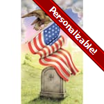 USA Patriotic Veteran Series Personalized Prayer Card (Priced Per Card)