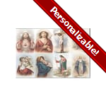 Velasquez Assorted Subjects Personalized Prayer Card (Priced Per Card)