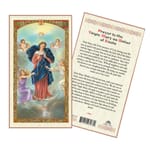 Virgin Mary Untier of Knots Laminated Prayer Card 