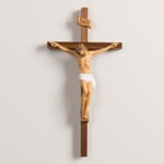 Walnut-Italian Corpus Crucifix - 12 inch