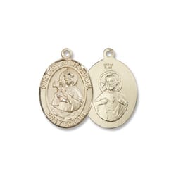 14kt Gold Our Lady of Mount Carmel Medal