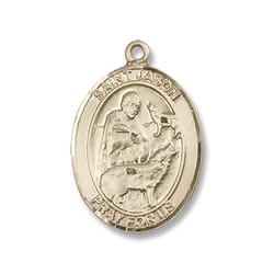 14kt Gold St. Jason Medal