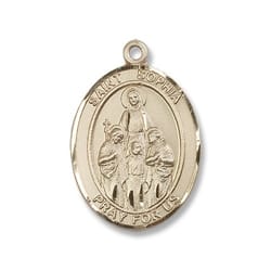 14kt Gold St. Sophia Medal