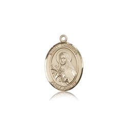 14kt Gold St. Theresa Medal