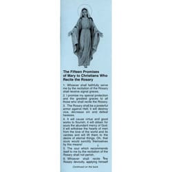 The 15 Promises of Mary Prayercard - Pack of 100