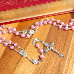 St. Therese Sterling Little Flower Rosary 