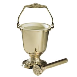 Embossed Holy Water Pot & Sprinkler | The Catholic Company