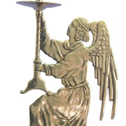 Angel Candle Holder - Shiny Brass