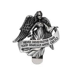Angel Never Drive Faster Visor Clip
