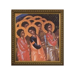 Angelic Choir of Angels w/ Gold Frame (14x15)