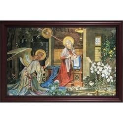 Annunciation of St. Gabriel w/ Cherry Frame 