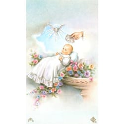 Baptism Personalized Prayer Card    