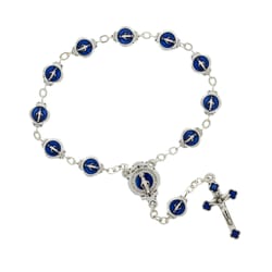Blue Bead Miraculous Medal Decade Chaplet