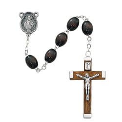 Brown Wood Rosary    