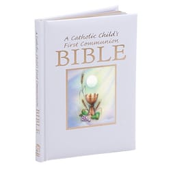 A Catholic Child's First Communion Bible with Chalice     