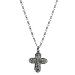 Four-Way Medal - Sterling Silver - 20 inch chain