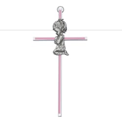 Girl Cross with Pink Silk Screen