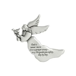 God Is Never More Than A Prayer Away Angel Visor Clip 