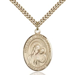 Gold Filled Our Lady of Good Counsel Pendant w/ chain