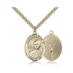 Gold Filled Pope John Paul II Pendant w/ chain
