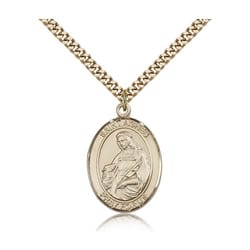 Gold Filled St. Agnes of Rome Pendant w/ chain