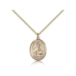 Gold Filled St. Albert the Great Pendant w/ Chain