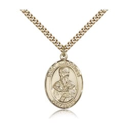 Gold Filled St. Alexander Sauli Pendant w/ chain