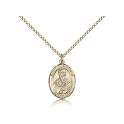Gold Filled St. Alexander Sauli Pendant w/ Chain