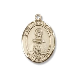 Gold Filled St. Anastasia Pendant w/ Chain
