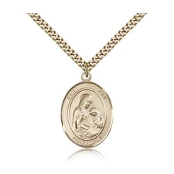 Gold Filled St. Ann Pendant w/ chain