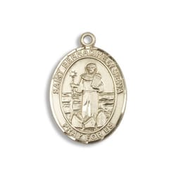 Gold Filled St. Bernadine of Sienna Pendant w/ Chain