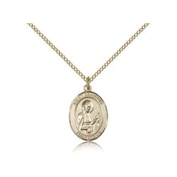 Gold Filled St. Camillus of Lellis Pendant w/ Chain