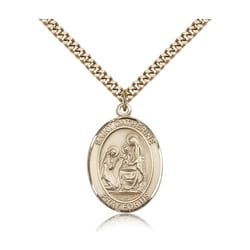 Gold Filled St. Catherine of Siena Pendant w/ chain