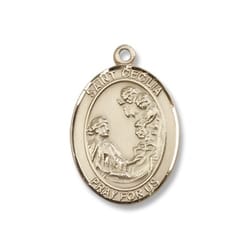 Gold Filled St. Cecilia  Pendant w/ Chain