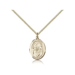 Gold Filled St. David of Wales Pendant w/ Chain