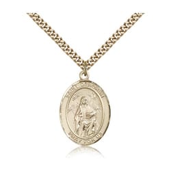 Gold Filled St. Deborah Pendant w/ chain