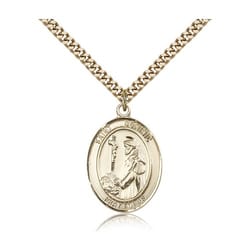 Gold Filled St. Dominic de Guzman Pendant w/ chain
