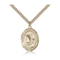 Gold Filled St. Elizabeth Ann Seton Pendant w/ chain