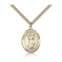 Gold Filled St. Francis of Assisi Pendant w/ chain