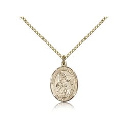 Gold Filled St. Gabriel the Archangel Pendant w/ Chain