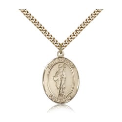 Gold Filled St. Gregory the Great Pendant w/ chain