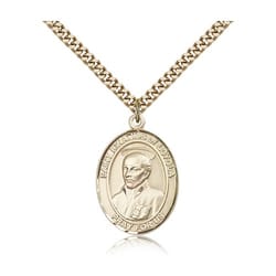 Gold Filled St. Ignatius of Loyola Pendant w/ chain