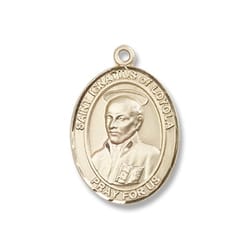 Gold Filled St. Ignatius of Loyola Pendant w/ Chain